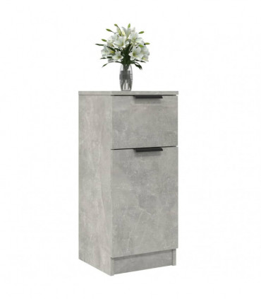 Sideboards 2 pcs Concrete Grey 30x30x70 cm Engineered Wood