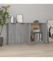 Sideboards 2 pcs Grey Sonoma 60x30x70 cm Engineered Wood