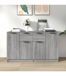 Sideboards 2 pcs Grey Sonoma 60x30x70 cm Engineered Wood
