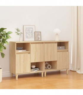 Sideboards 2 pcs Sonoma Oak 60x35x70 cm Engineered Wood