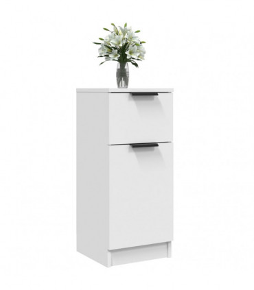 Sideboards 2 pcs White 30x30x70 cm Engineered Wood