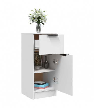 Sideboards 2 pcs White 30x30x70 cm Engineered Wood