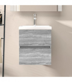 Sink Cabinet Grey Sonoma 41x38.5x45 cm Engineered Wood
