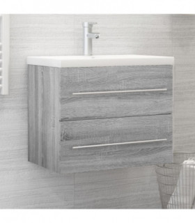 Sink Cabinet Grey Sonoma 60x38.5x48 cm Engineered Wood