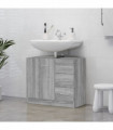 Sink Cabinet Grey Sonoma 63x30x54 cm Engineered Wood