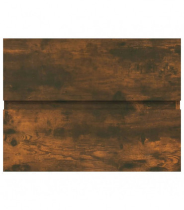 Sink Cabinet Smoked Oak 60x38.5x45 cm Engineered Wood