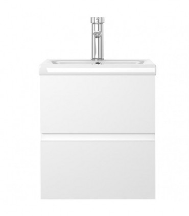 Sink Cabinet with Built-in Basin White Chipboard