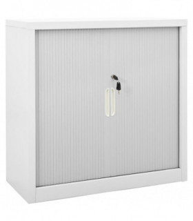 Sliding Door Cabinet Grey 90x40x90 cm Steel