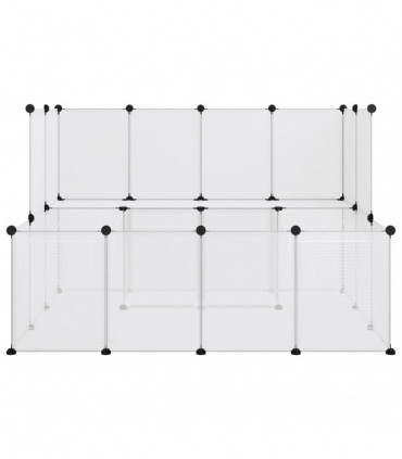 Small Animal Cage Transparent 143x107x93 cm PP and Steel
