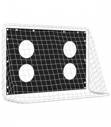 Soccer Goal Training Net Steel 184x61x122 cm