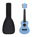 Soprano Ukulele Set with Bag for Kids Baby Blue 23"