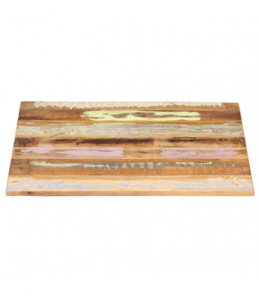 Square Table Top 70x70 cm 15-16 mm Solid Reclaimed Wood