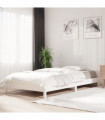Stack Bed White 100x200 cm Solid Wood Pine