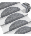 Stair Mats 10 pcs 56x20 cm Grey