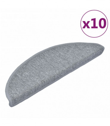 Stair Mats 10 pcs 56x20 cm Light Grey