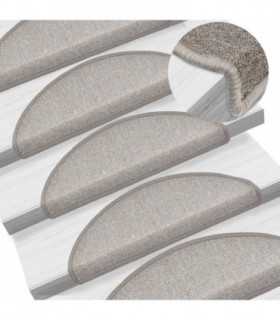 Stair Mats 10 pcs 65x28 cm Taupe