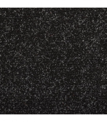 Stair Mats 15 pcs Needle Punch 65x25 cm Black