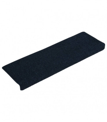 Stair Mats 15 pcs Needle Punch 65x25 cm Blue