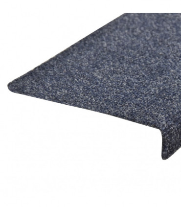 Stair Mats 15 pcs Needle Punch 65x25 cm Blue