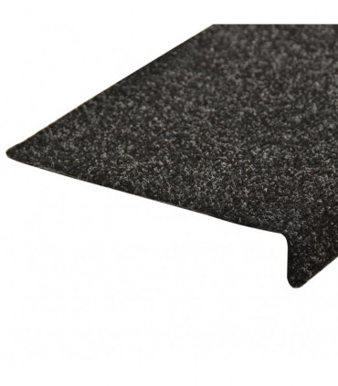 Stair Mats 5 pcs Black 65x25 cm Needle Punch