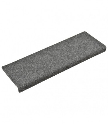 Stair Mats 5 pcs Light Grey 65x25 cm Needle Punch