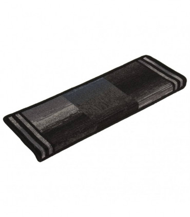 Stair Mats Self-adhesive 10 pcs 65x25 cm Black and Grey