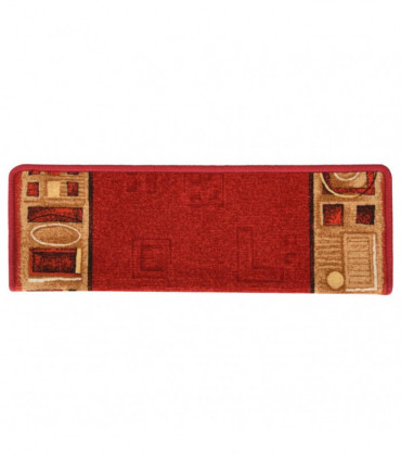 Stair Mats Self-adhesive 5 pcs 65x25 cm Red