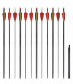 Standard Recurve Bow Arrows 30" 0.76 cm Carbon 12 pcs