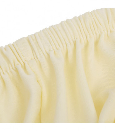Stretch Couch Slipcover Cream Polyester Jersey