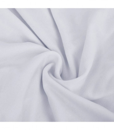 Stretch Couch Slipcover White Polyester Jersey