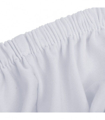 Stretch Couch Slipcover White Polyester Jersey