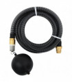 Suction Hose with Brass Connectors 15 m 25 mm Black