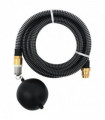 Suction Hose with Brass Connectors 20 m 25 mm Black