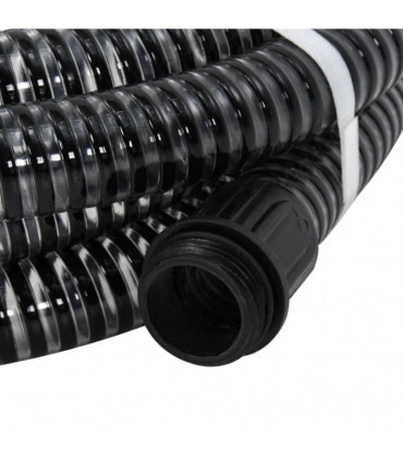 Suction Hose with Brass Connectors 25 m 25 mm Black