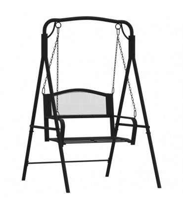 Swing Bench 124 cm Black Steel
