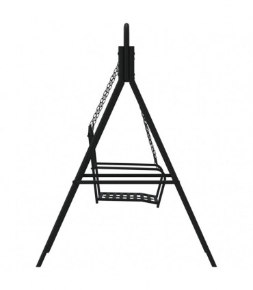 Swing Bench 124 cm Black Steel