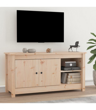 TV Cabinet 103x36.5x52 cm Solid Wood Pine