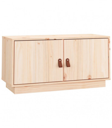 TV Cabinet 80x34x40 cm Solid Wood Pine