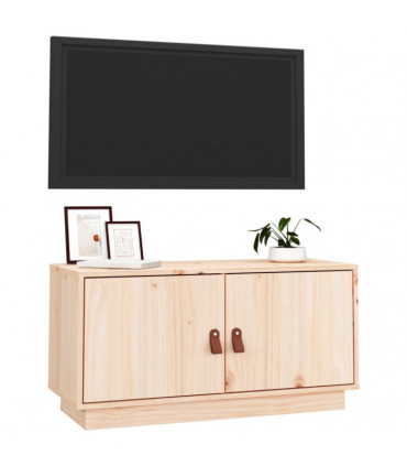 TV Cabinet 80x34x40 cm Solid Wood Pine