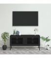 TV Cabinet Black 105x35x50 cm Steel