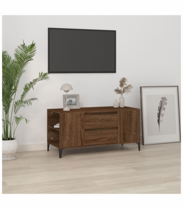 TV Cabinet Brown Oak 102x44.5x50 cm Engineered Wood