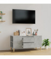 TV Cabinet Concrete Grey 102x44.5x50 cm Engineered Wood