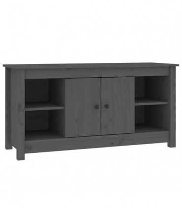TV Cabinet Grey 103x36,5x52 cm Solid Wood Pine