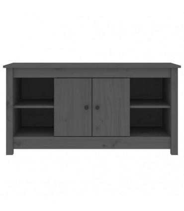TV Cabinet Grey 103x36,5x52 cm Solid Wood Pine
