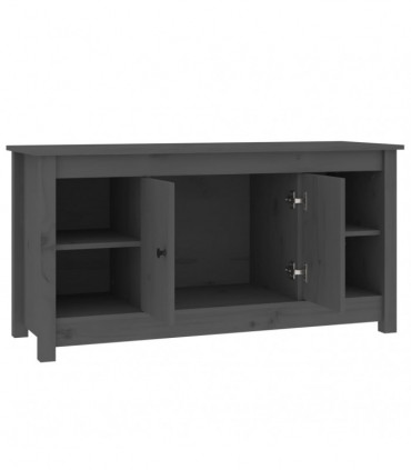TV Cabinet Grey 103x36,5x52 cm Solid Wood Pine