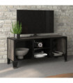 TV Cabinet Grey 105x36x47 cm Metal and MDF