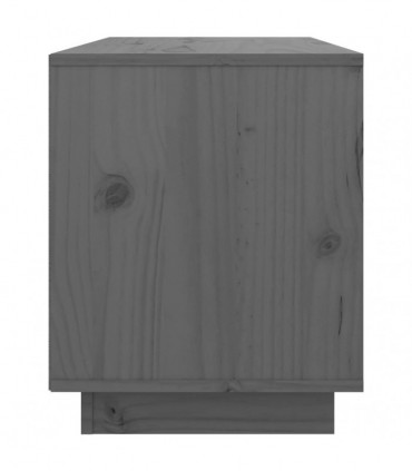 TV Cabinet Grey 74x35x44 cm Solid Wood Pine
