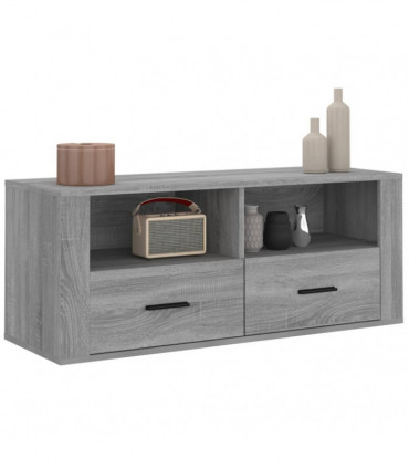 TV Cabinet Grey Sonoma 100x35x40 cm Engineered Wood