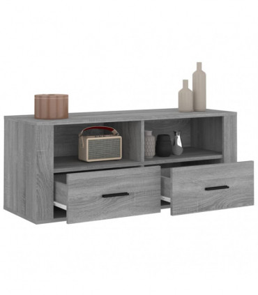 TV Cabinet Grey Sonoma 100x35x40 cm Engineered Wood