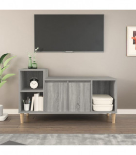 TV Cabinet Grey Sonoma 100x35x55 cm Engineered Wood